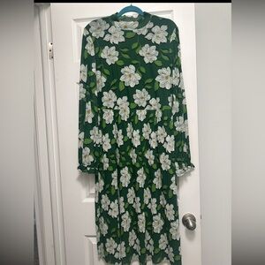 Draper James Floral Green Dress